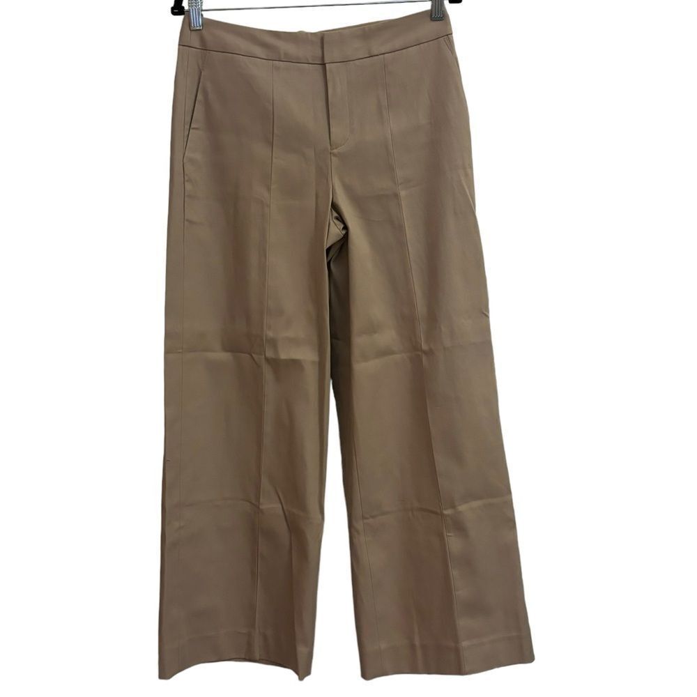 Everlane NWOT Tan Wide Leg High Rise Neutral Minimalist Trouser Pant Size 4